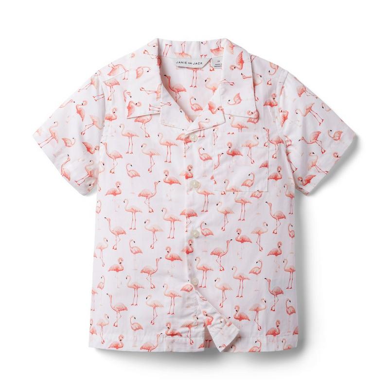 Flamingo Cabana Shirt - Janie And Jack